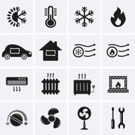 Heating and Cooling Icons