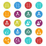 Business vector icons set