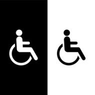 welchair icons set great for any use Vector EPS10