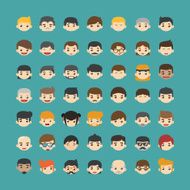 Set of people icons N6