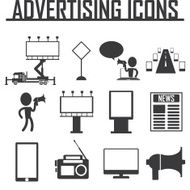 Advertisement icons vector illustraton eps 10