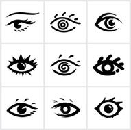 Eye icon set