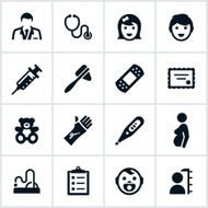 Black Pediatrician Icons N2