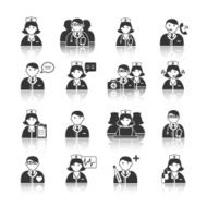 Medicine Doctors and Nurses Icons Set