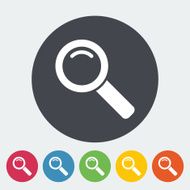 Search single flat icon