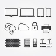 Network and Servers Icons