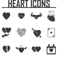 heart icons vector illustration eps 10