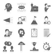Coaching Business Icon Black