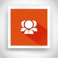 Icon of contacts for web and mobile applications