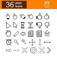 Pixel Web Icons Set N2