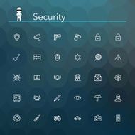Security Line Icons