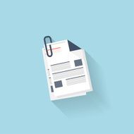 Flat web icon News blank