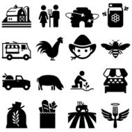 Farmer's Market Icons - Black Series