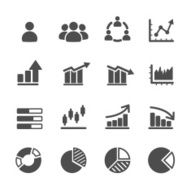 infographic and chart icon set vector eps10 N2