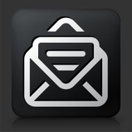 Black Square Button with Letter Icon