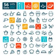 big food icons set N2