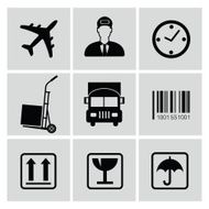 Logistics icons vector N2