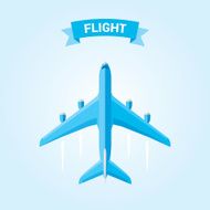 Commercial airplane flight