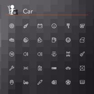 Car Line Icons N2