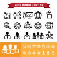 Line icons set 12