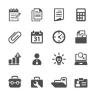 business and office icon set vector eps10 N2