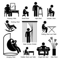 Home House Furniture and Decorations Cliparts N2