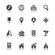 map and location icons N5