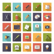 Art and design flat icon vector collection N2