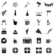 party icons set N8