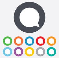 Chat sign icon Speech bubble symbol
