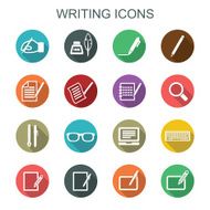 writing long shadow icons