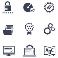 Icons of different services IT company