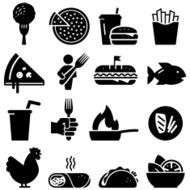 Lunch Icons - Black Series