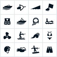 Boating Recreation Icons N2
