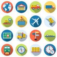 Logistics icons collection