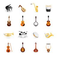 Color Icons - Musical Instruments