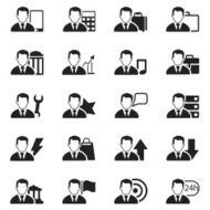 businessman icon set N5