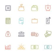 Money and Finance Line Icons Collection N2