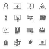 Hacker icons black