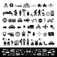 traveler explorer icon set