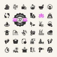 Spa &amp; Beauty Icons Set