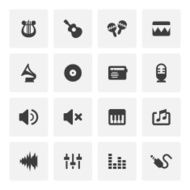 Music icon set N4