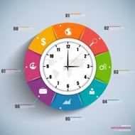 Abstract 3D paper Infographic N2