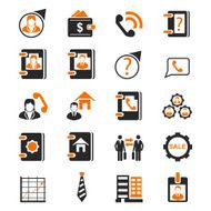 Business management icon set N4