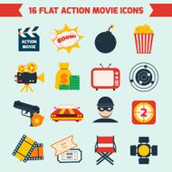 Action movie set