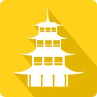 Pagoda vector illustration