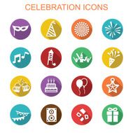 celebration long shadow icons