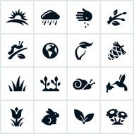 Black Springtime Icons