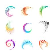 abstract wave icons