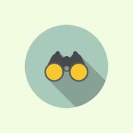 Vector icon of binoculars